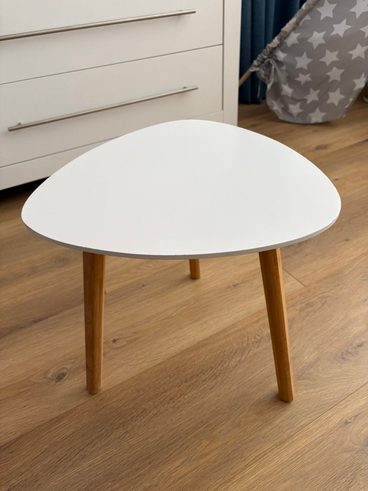 Salontafel / bijzettafel, in nette staat, Huis en Inrichting, Minder dan 55 cm, Rond, Zo goed als nieuw, Ophalen