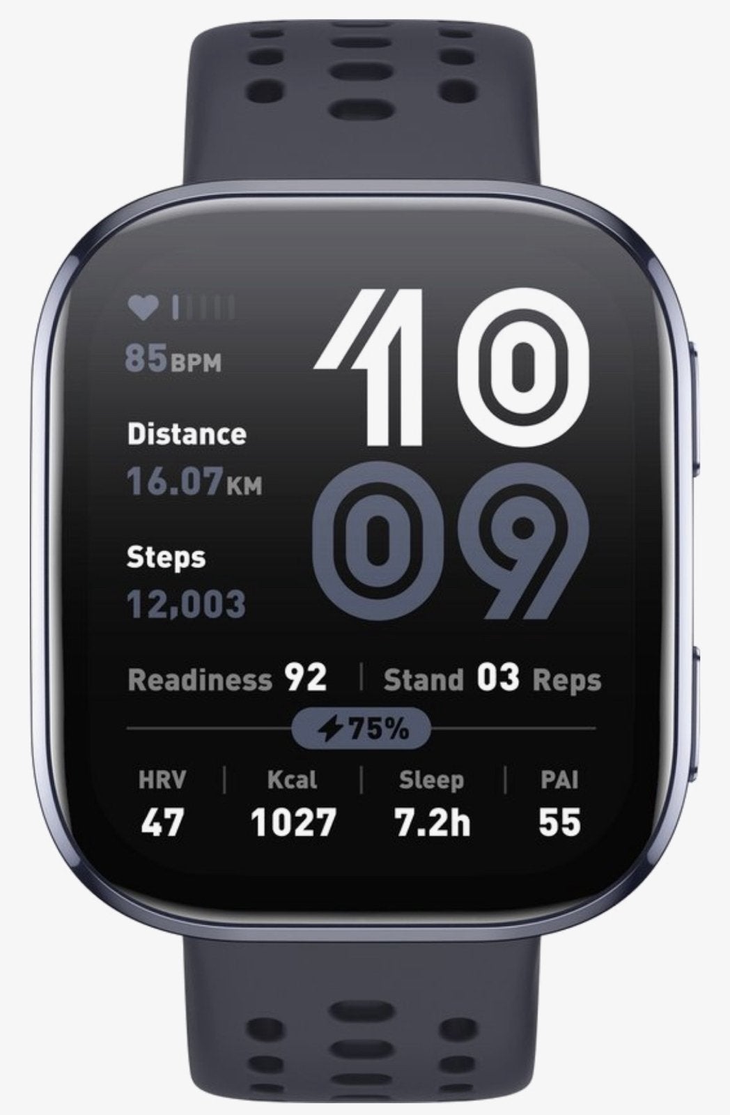 Amazfit Bip 6 - Smartwatch - 46 mm - Black, Hartslag, Zwart, Ophalen of Verzenden, Zo goed als nieuw