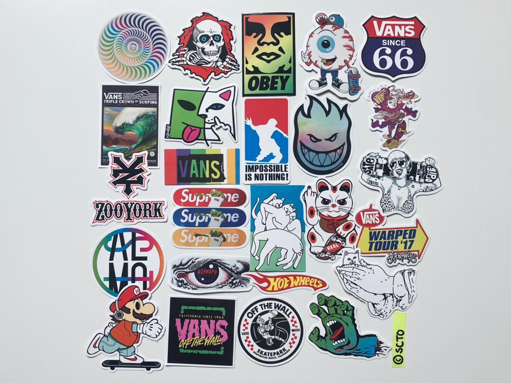 Stickers skate Spitfire Wheels Powell Peralta Vans Ripndip, Ophalen of Verzenden, Nieuw, Overige typen, Longboard