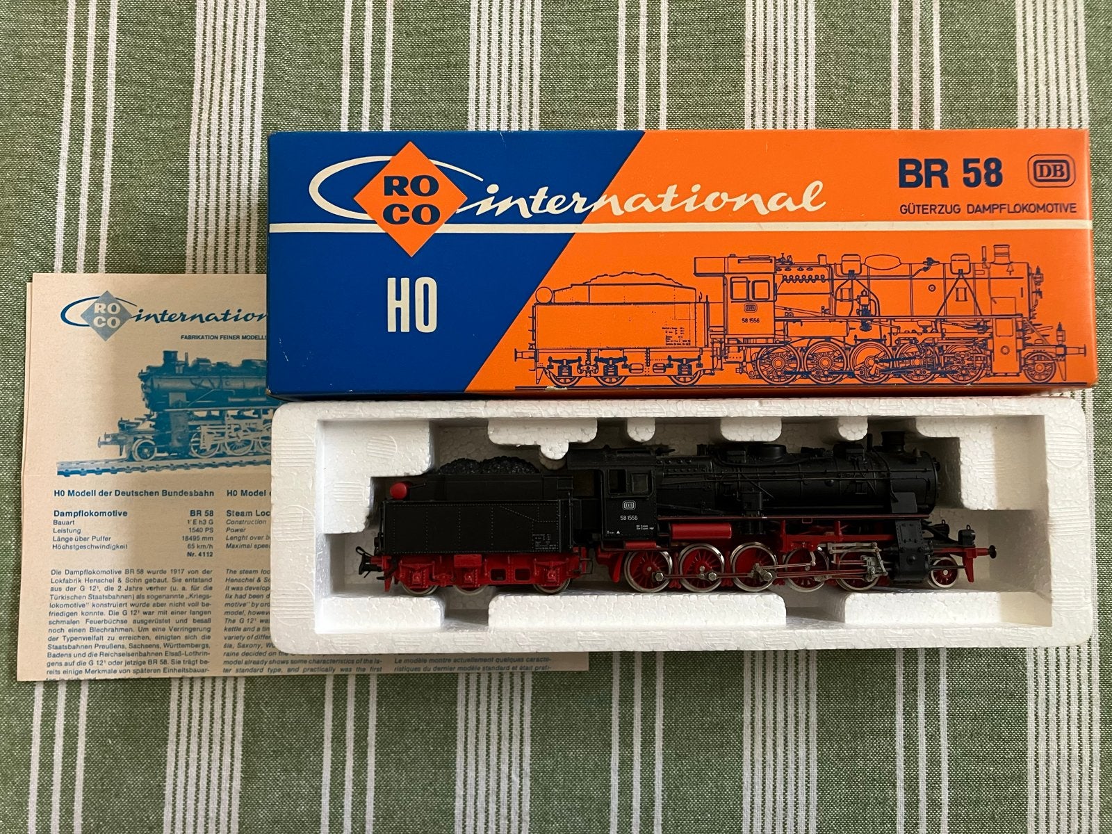Roco International HO 4112 BR 58  Stoomlocomotief, Ophalen of Verzenden, Zo goed als nieuw, Roco, Analoog