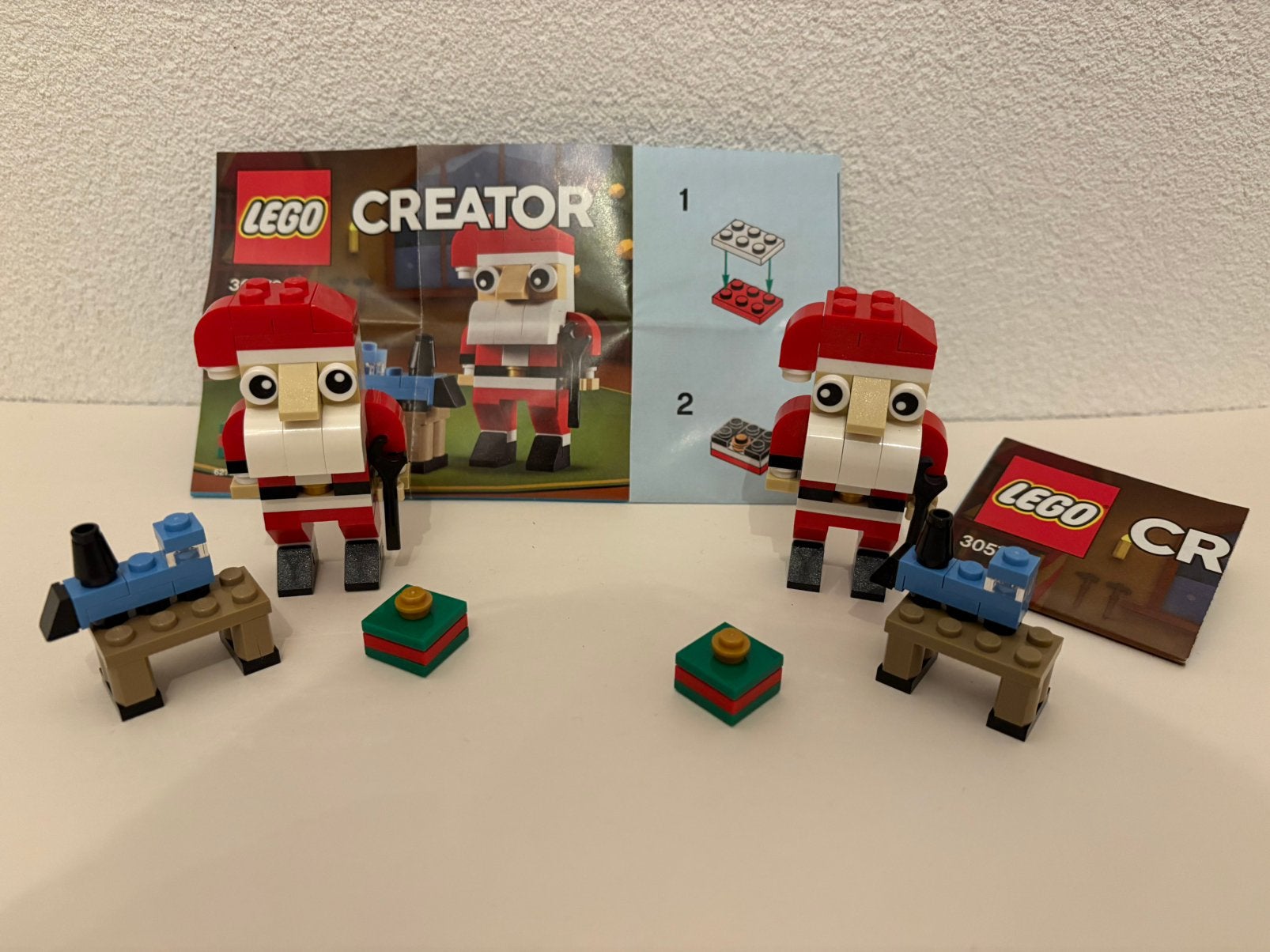 LEGO 2 stuks 30580 kerstmannen, Compleet, Lego, Ophalen of Verzenden, Zo goed als nieuw