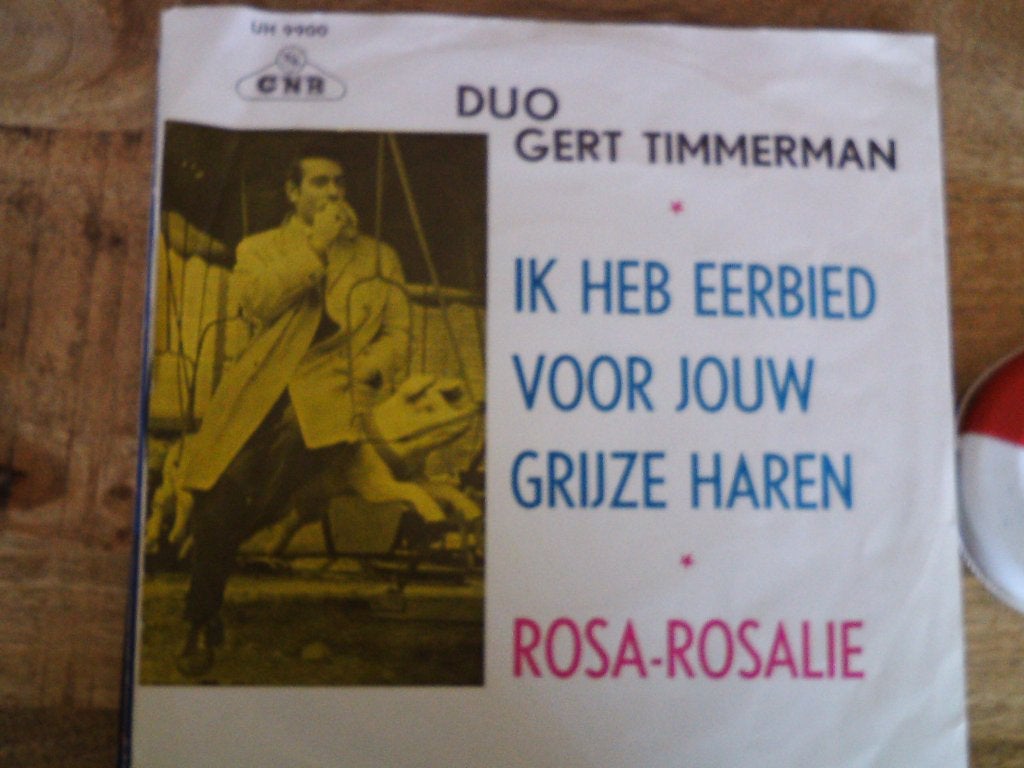 gert timmerman - ik heb eerbied voor jouw grijze haren 9jul, 7 inch, Ophalen of Verzenden, Zo goed als nieuw, Fotohoes