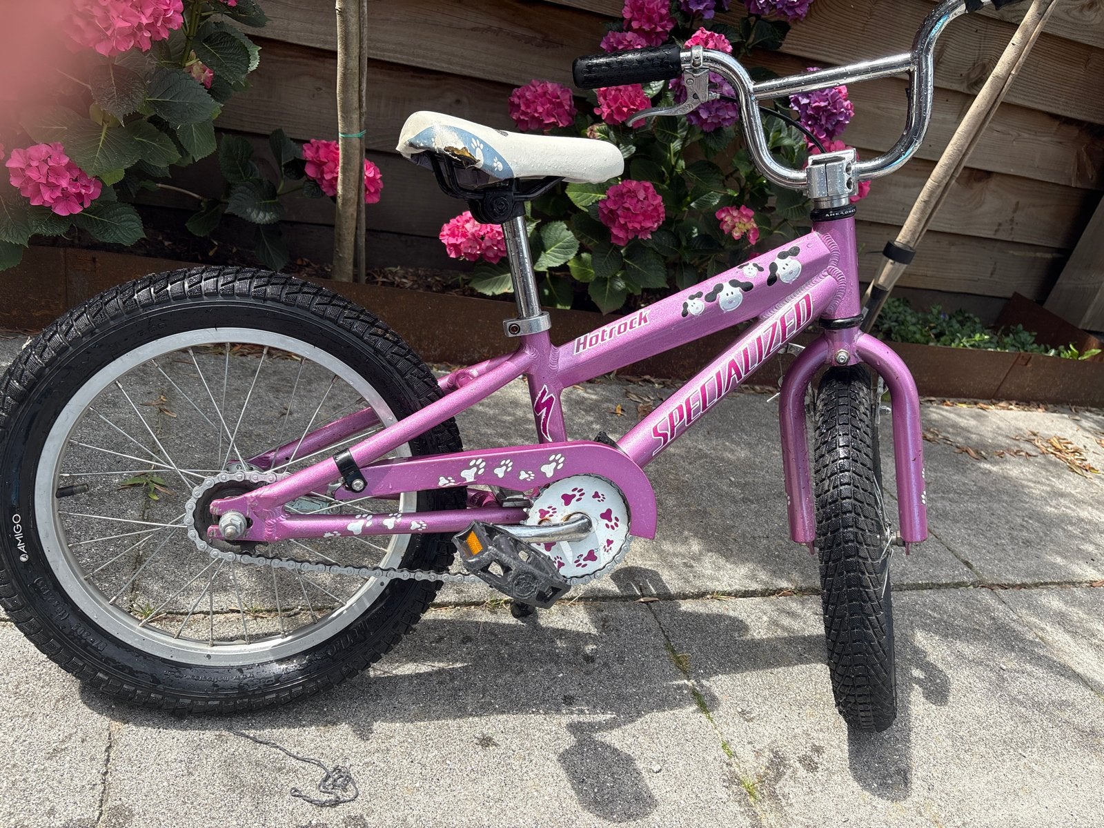 Specialized Hotrock Kinderfiets 16 inch - Roze, Fietsen en Brommers, Fietsen | Kinderfietsjes, Gebruikt, 16 tot 20 inch, Velgrem