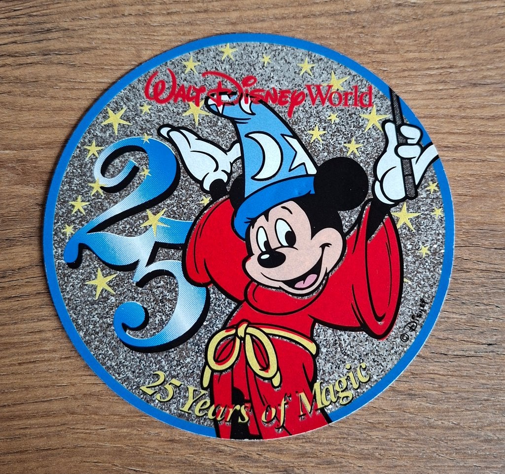 25 jaar Walt Disney World sticker, Ophalen of Verzenden, Nieuw, Strip of Tekenfilm