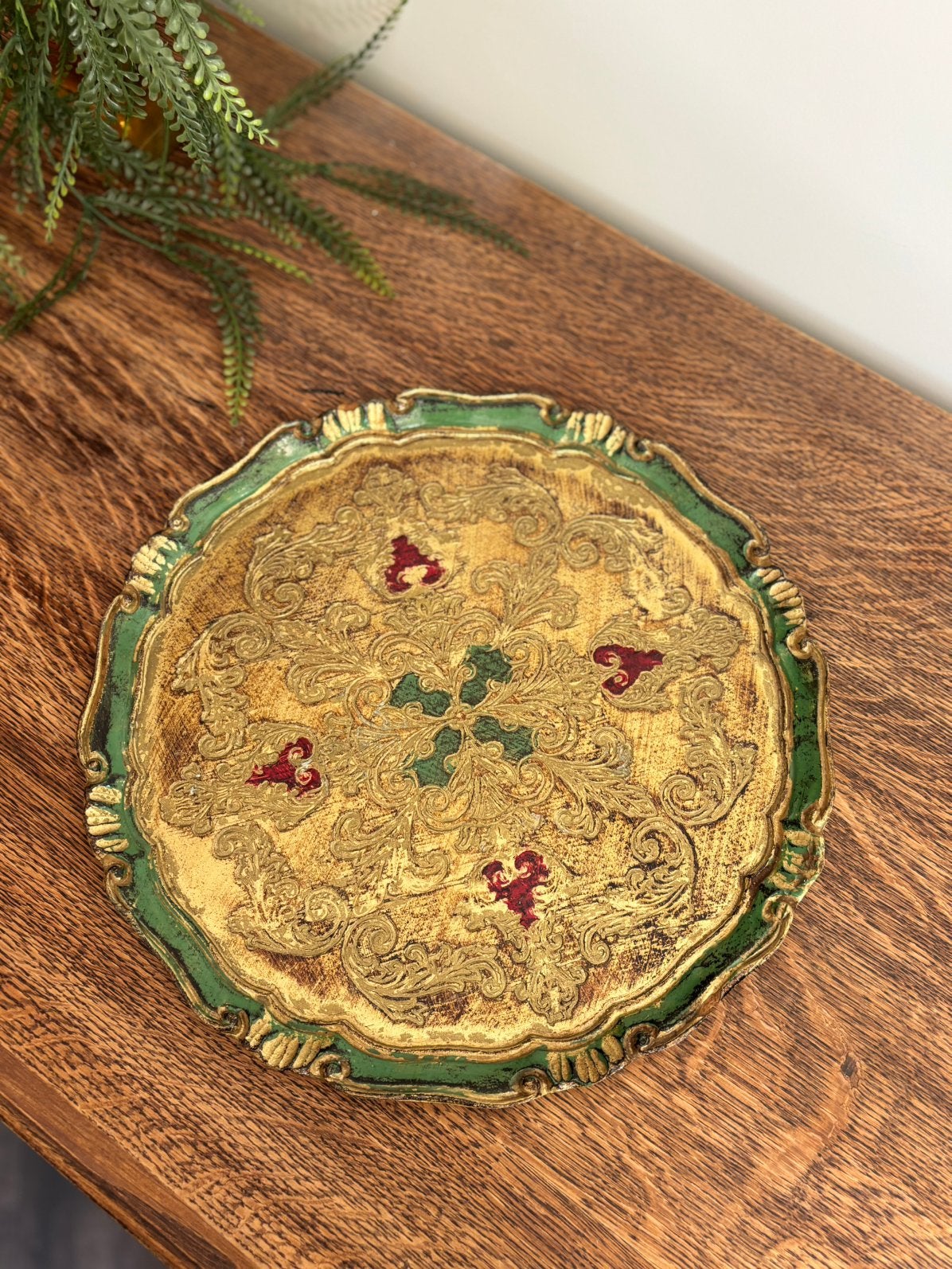 Rond Italiaans dienblad, Ophalen of Verzenden