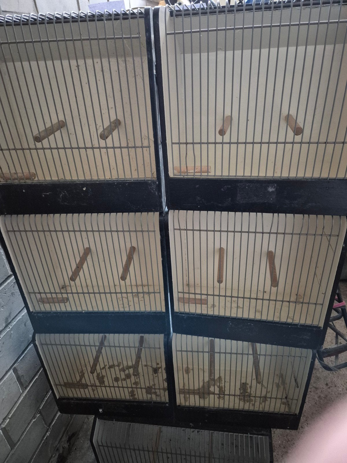 Tt kooitjes 6x + 1 grote kooi + doos bakjes en flesjes., Ophalen of Verzenden, Hout, Vogelkooi