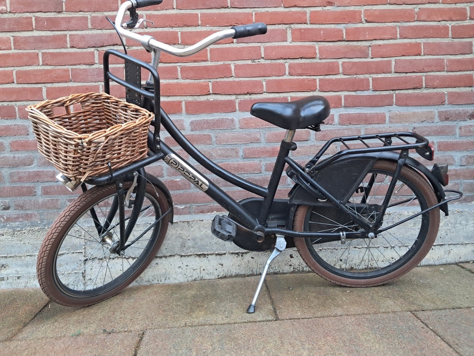 Popal kinderfiets 20 inch met mand en werkende verlichting, Ophalen, Zo goed als nieuw, 20 inch of meer, Popal