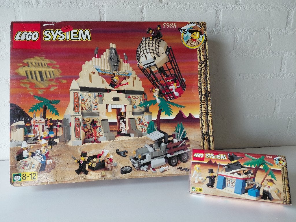 Topstuk! Lego Set 5988 Pharaoh's Forbidden Ruins + extra!, Gebruikt, Overige thema's, Lego, Ophalen of Verzenden