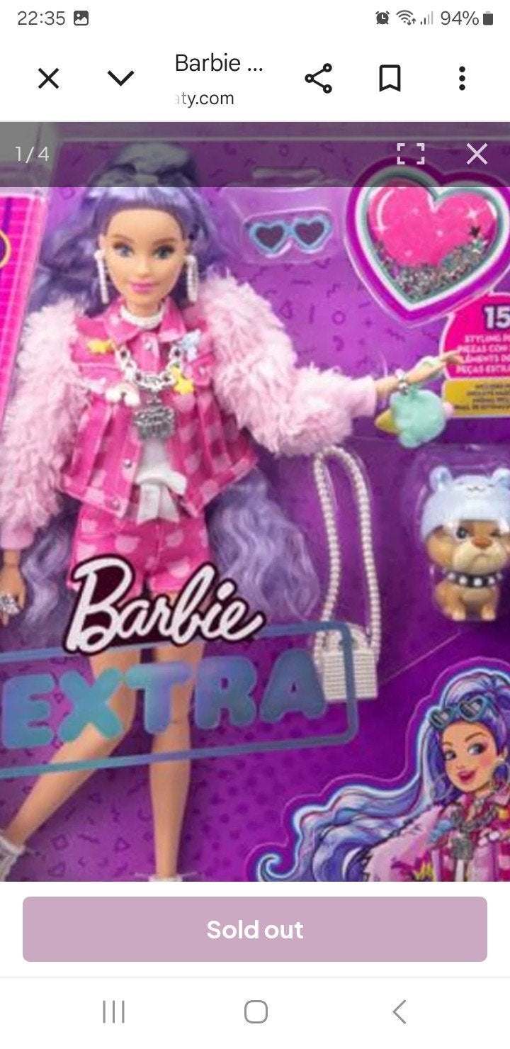 GEZOCHT : barbie extra paars haar, Ophalen of Verzenden, Zo goed als nieuw, Barbie