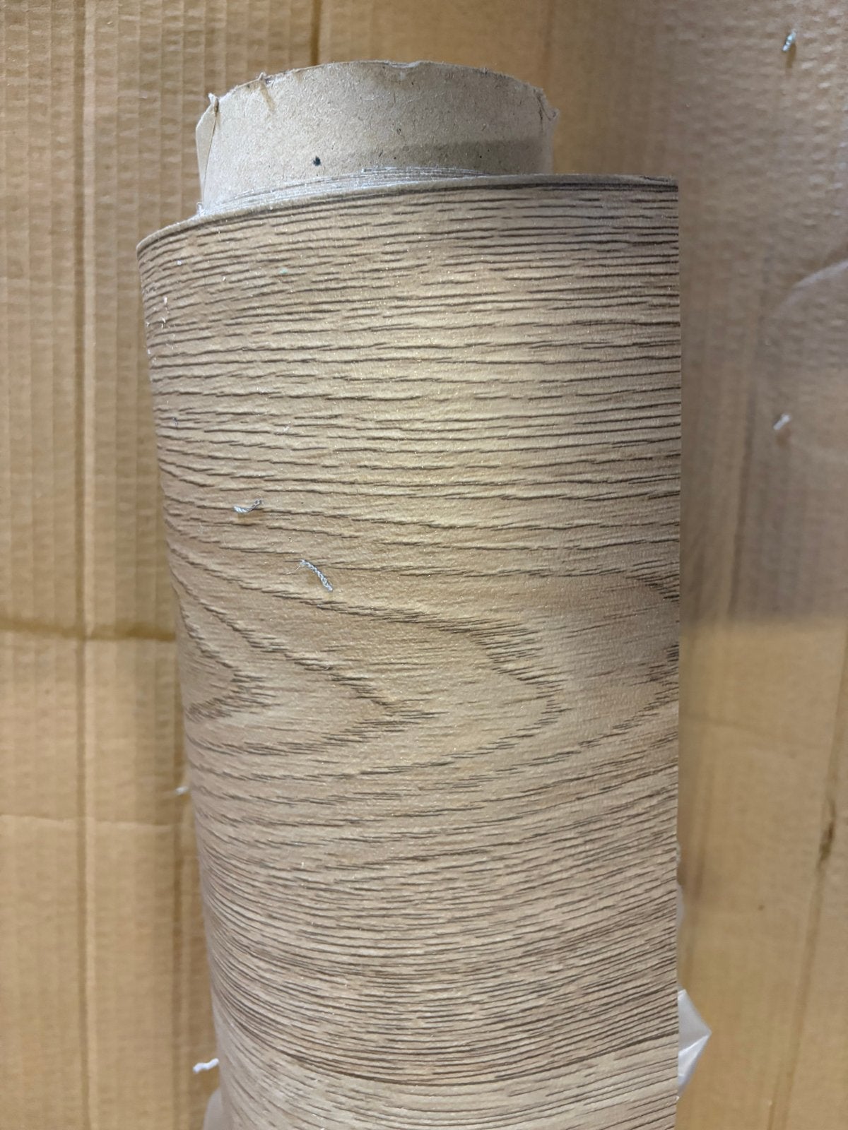 Restant vinyl 225 x 400 cm - Houtlook, Matsu, Katoenstraat 18/5, Bruin, Nieuw