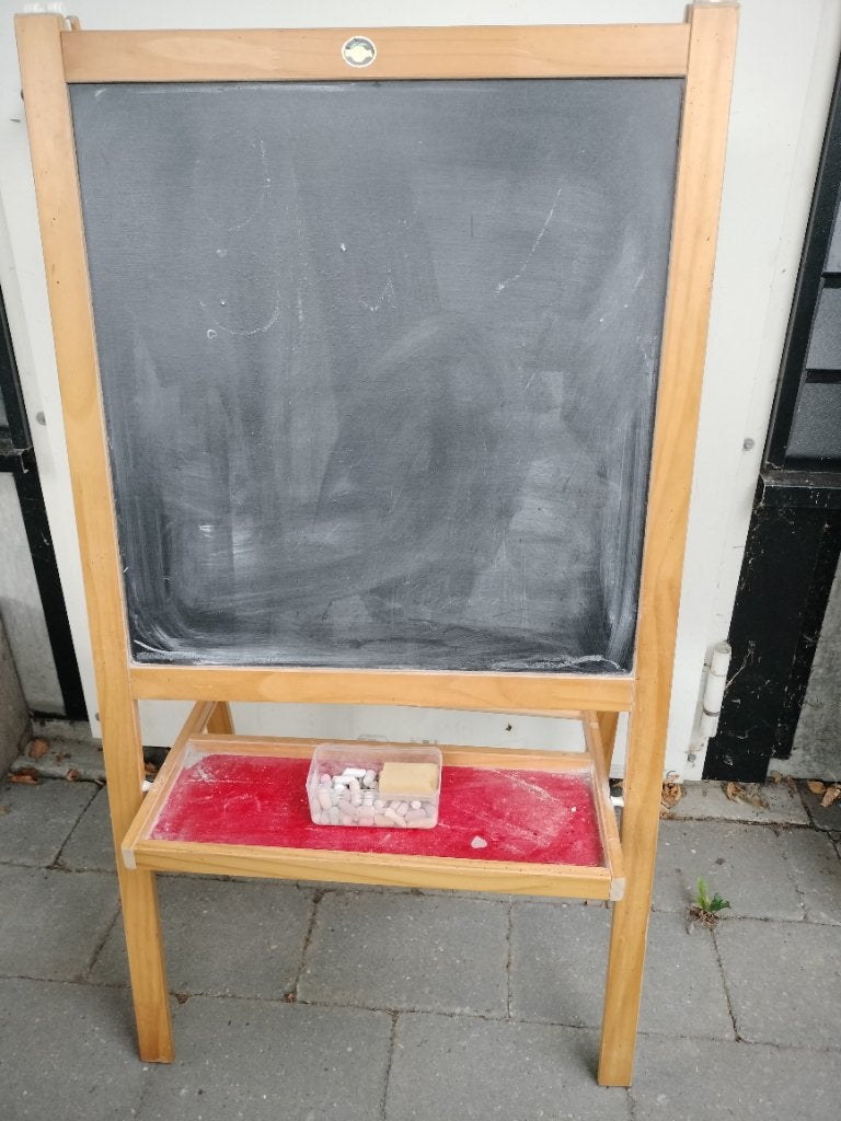 Schoolbord/krijtbord ikea, Ophalen, Gebruikt, Krijtbord
