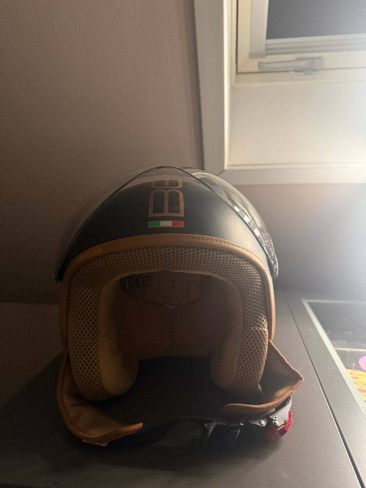 Beon Design scooterhelm mat, Fietsen en Brommers, Brommerhelmen, Ophalen of Verzenden, Zo goed als nieuw, Extra small of kleiner