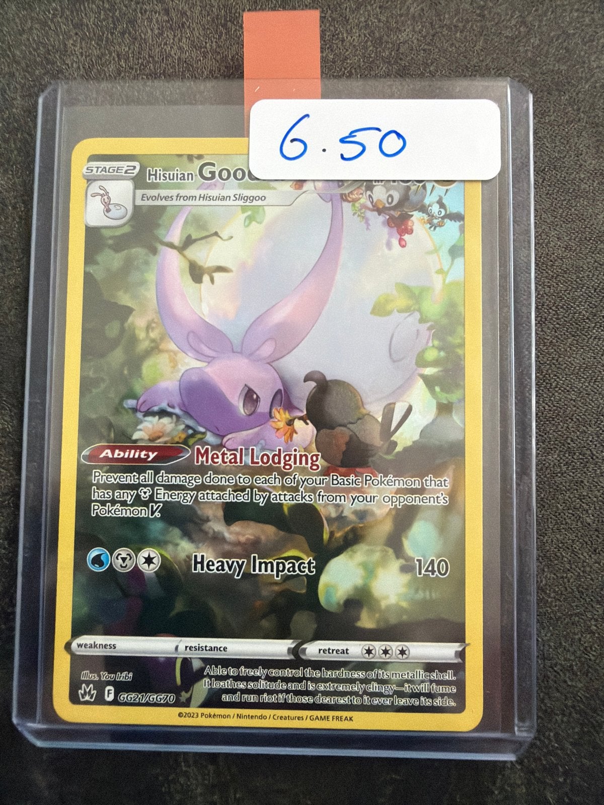Hisuian Goodra GG51/GG70 Pokemon kaart, Ophalen of Verzenden, Zo goed als nieuw, Losse kaart