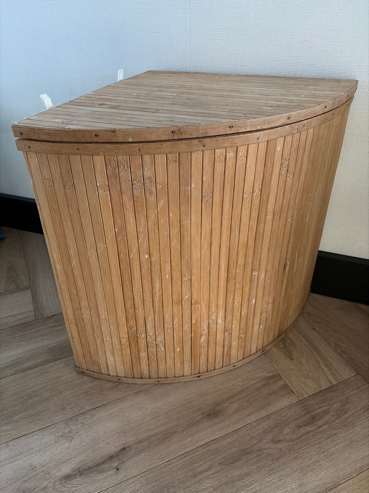 Bamboe wasmand / opbergmand - 43x43x52cm, Ophalen, Gebruikt