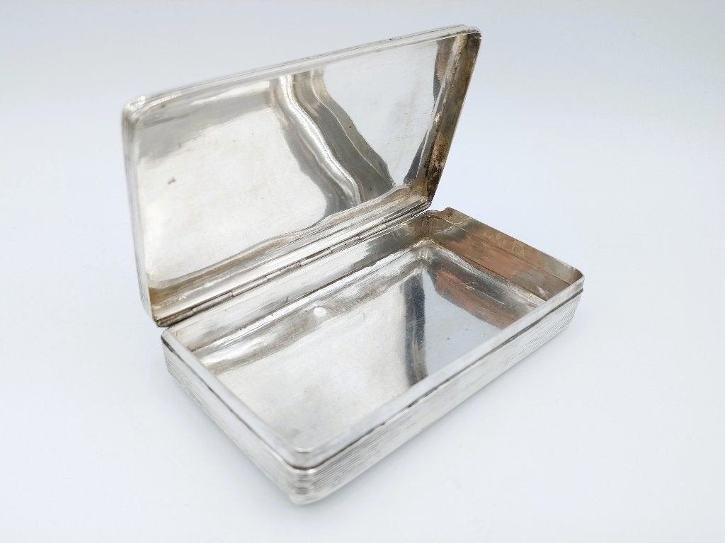 Zilveren tabaksdoos, H. Kuilenburg, Schoonhoven, 1833, Verzenden, Zilver