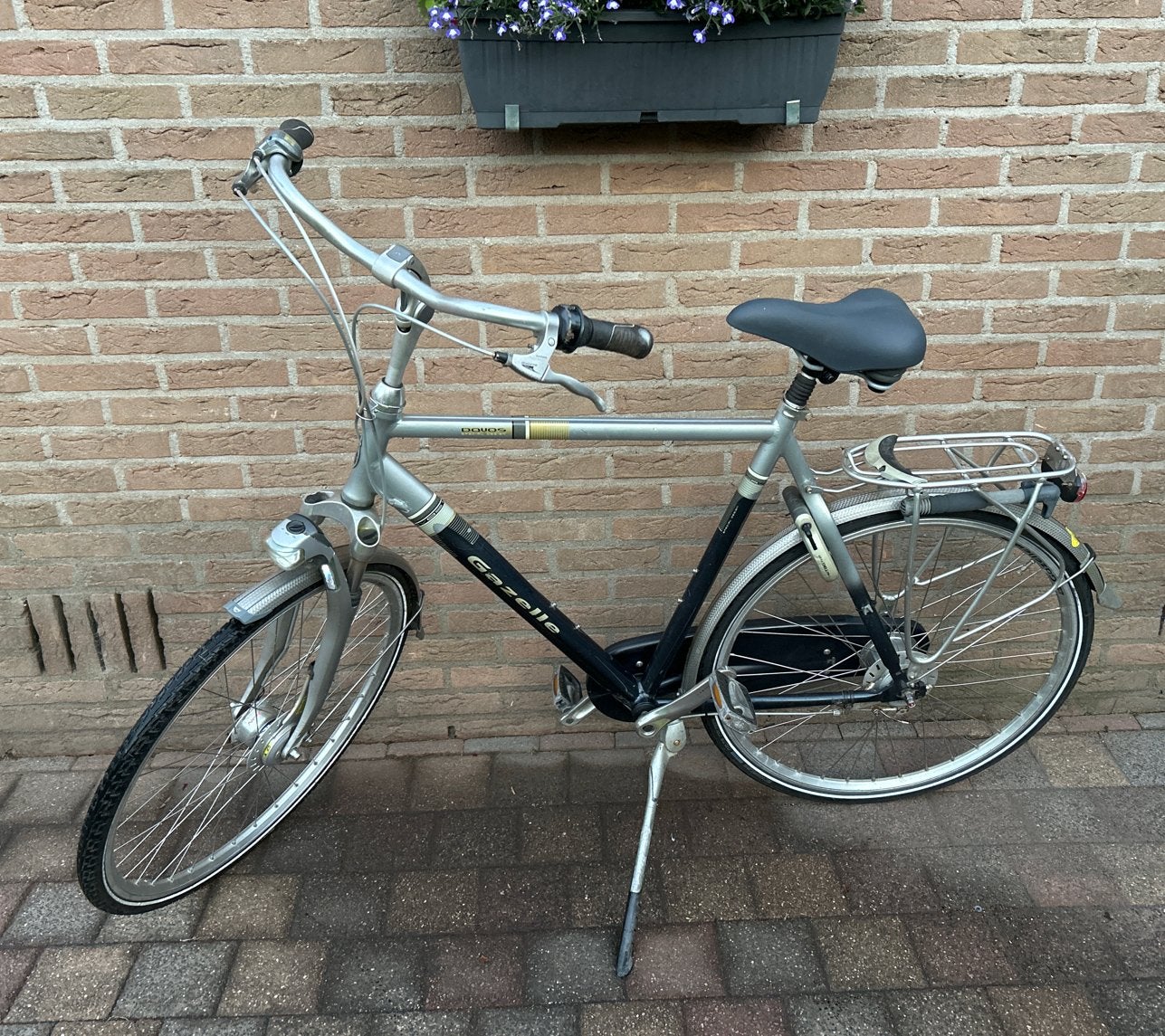 Gazelle Davos 28 inch herenfiets, 8 versnellingen nexus, Ophalen, Gebruikt, Versnellingen, 57 tot 61 cm