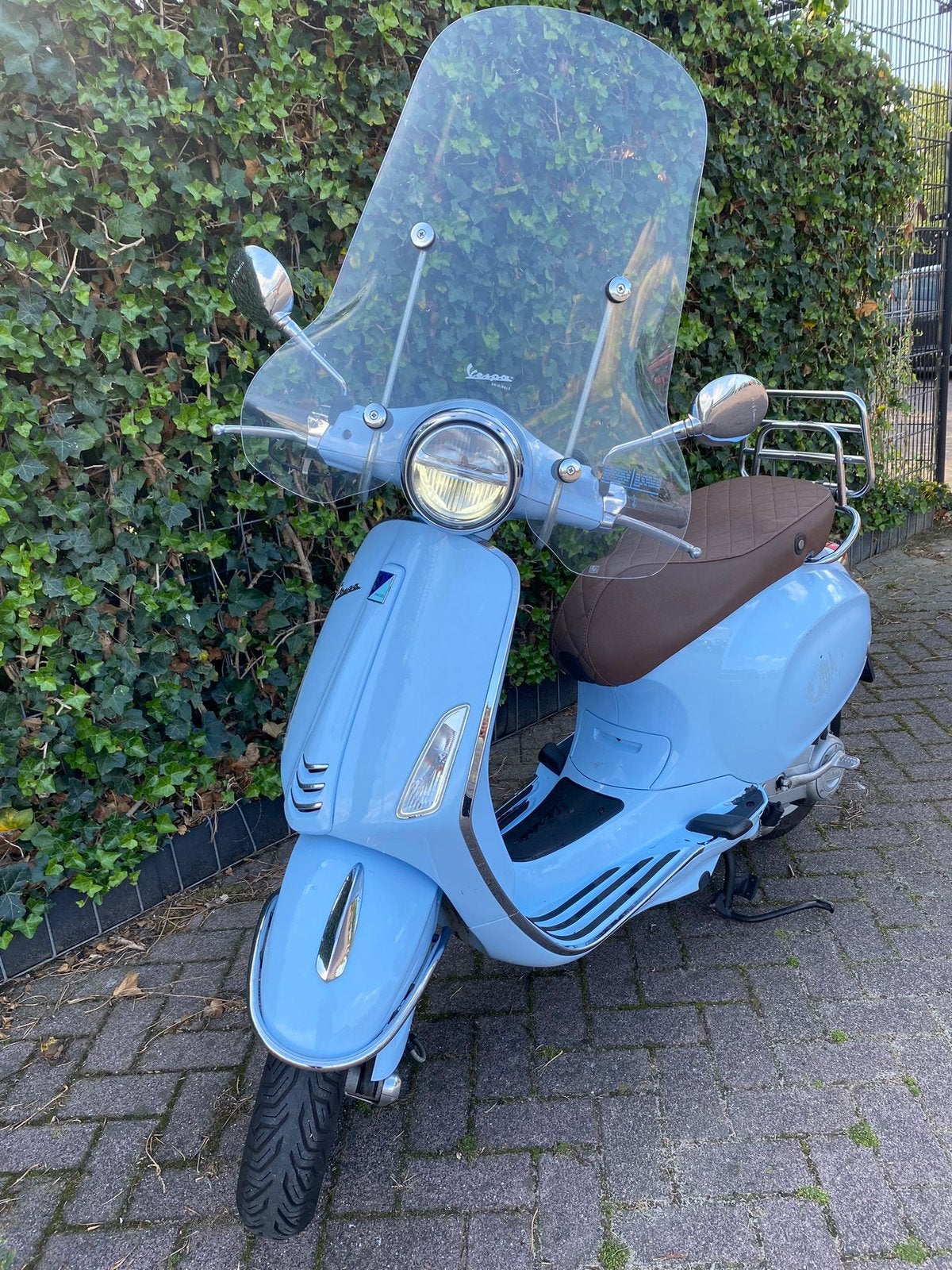 Vespa Primavera 2015 – Blauw – 15.061 km, Ophalen, Gebruikt, Overige modellen, Benzine