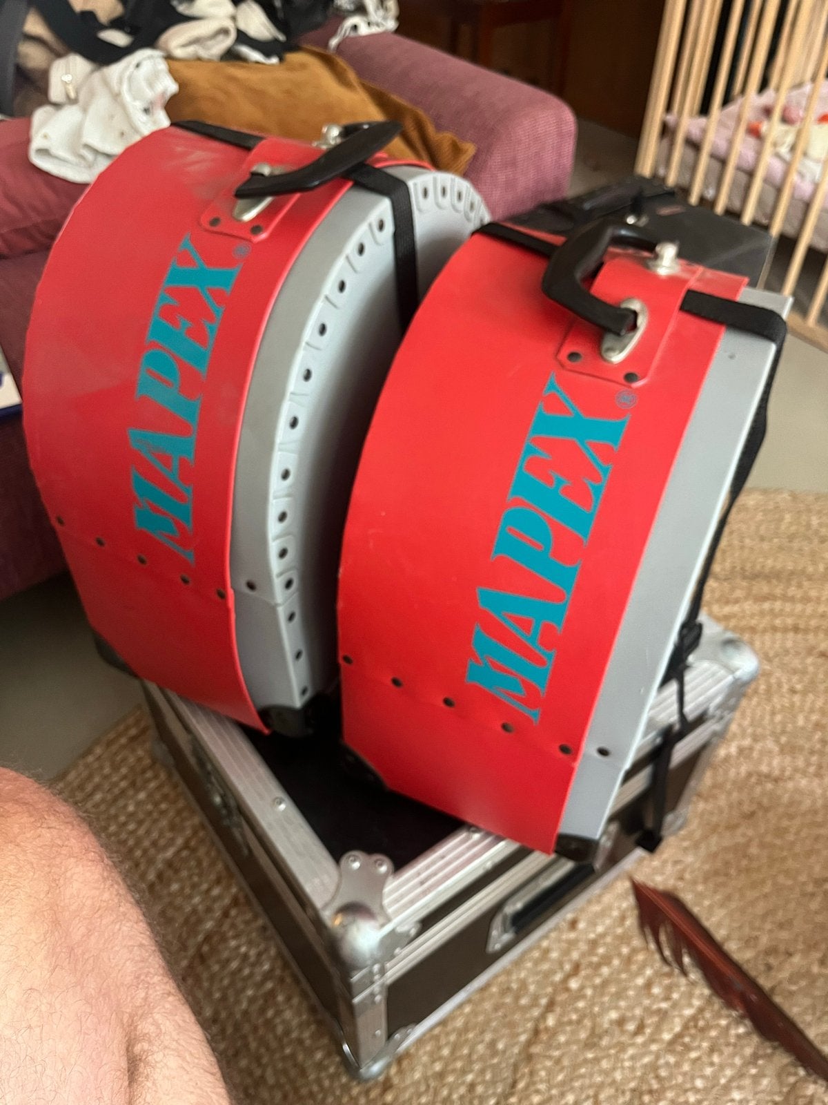 Mapex drumkoffers 13” & 14” voor veilig transport, Ophalen, Gebruikt, Overige merken