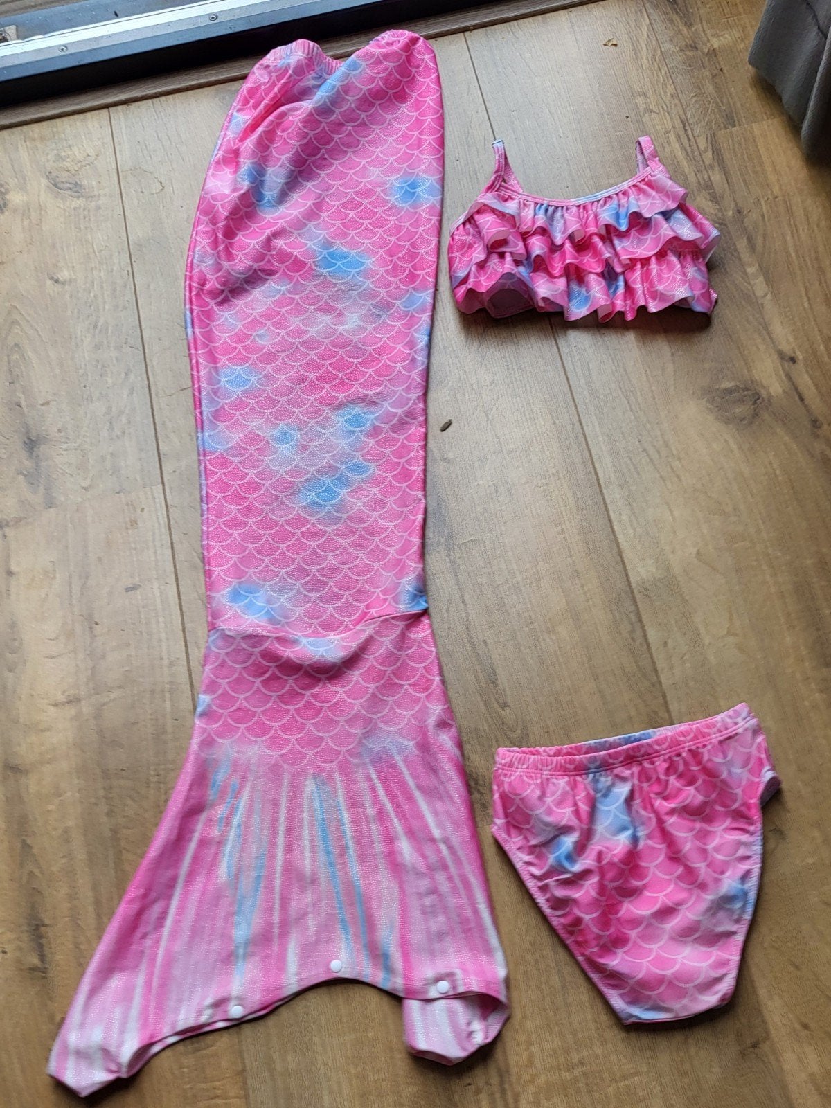 Zeemeerminstaart met bijpassende bikini, Ophalen of Verzenden, Nieuw, Meisje, Zwem-accessoire