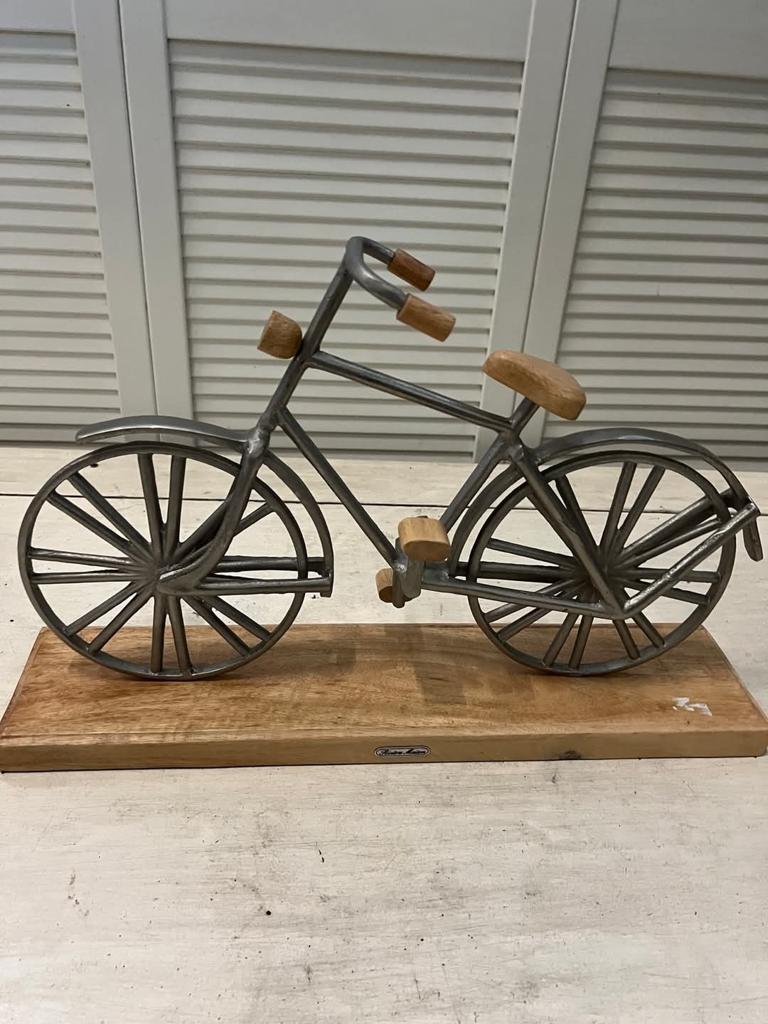 Riviera Maison Decoratie Fiets - Metaal en Hout, Ophalen of Verzenden, Metaal, Grijs, Landelijk