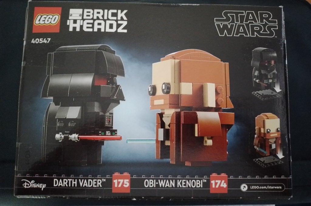 LEGO 40547 BrickHeadz Star Wars Obi-Wan Kenobi Darth Vader, Ophalen, BrickHeadz, Lego, Nieuw