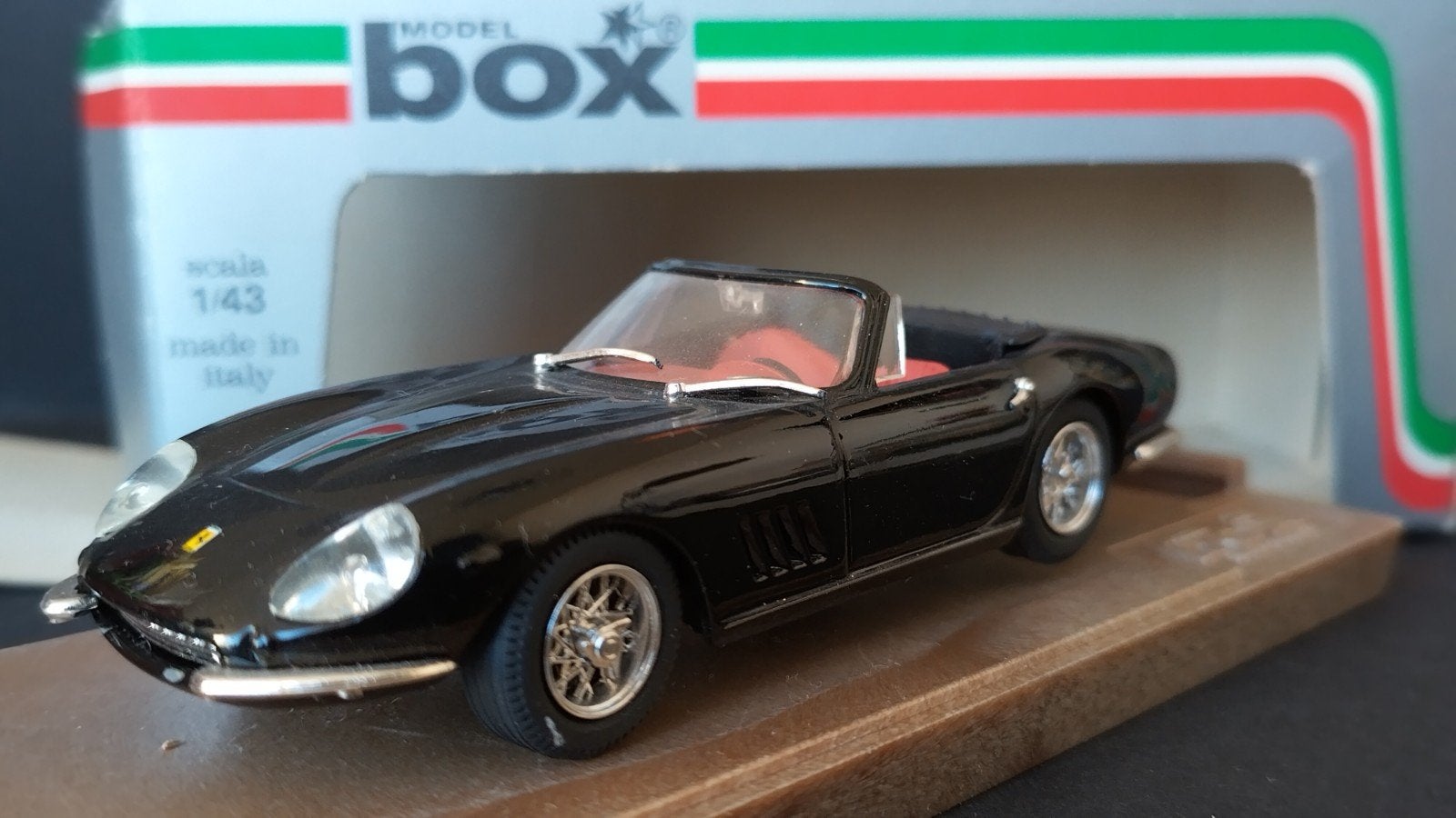Ferrari 275 GTB Spyder Black 1:43 Box Models Pol, Overige merken, Auto, Verzenden, .