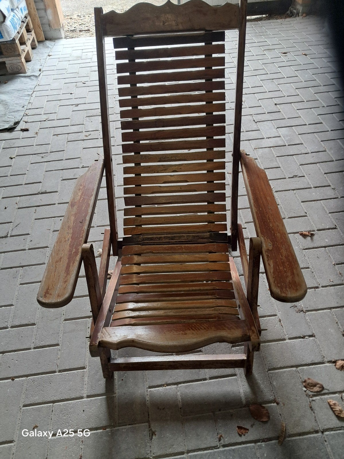 Ligstoel, Tuin en Terras, Ligbedden, Ophalen of Verzenden, Hout, Inklapbaar