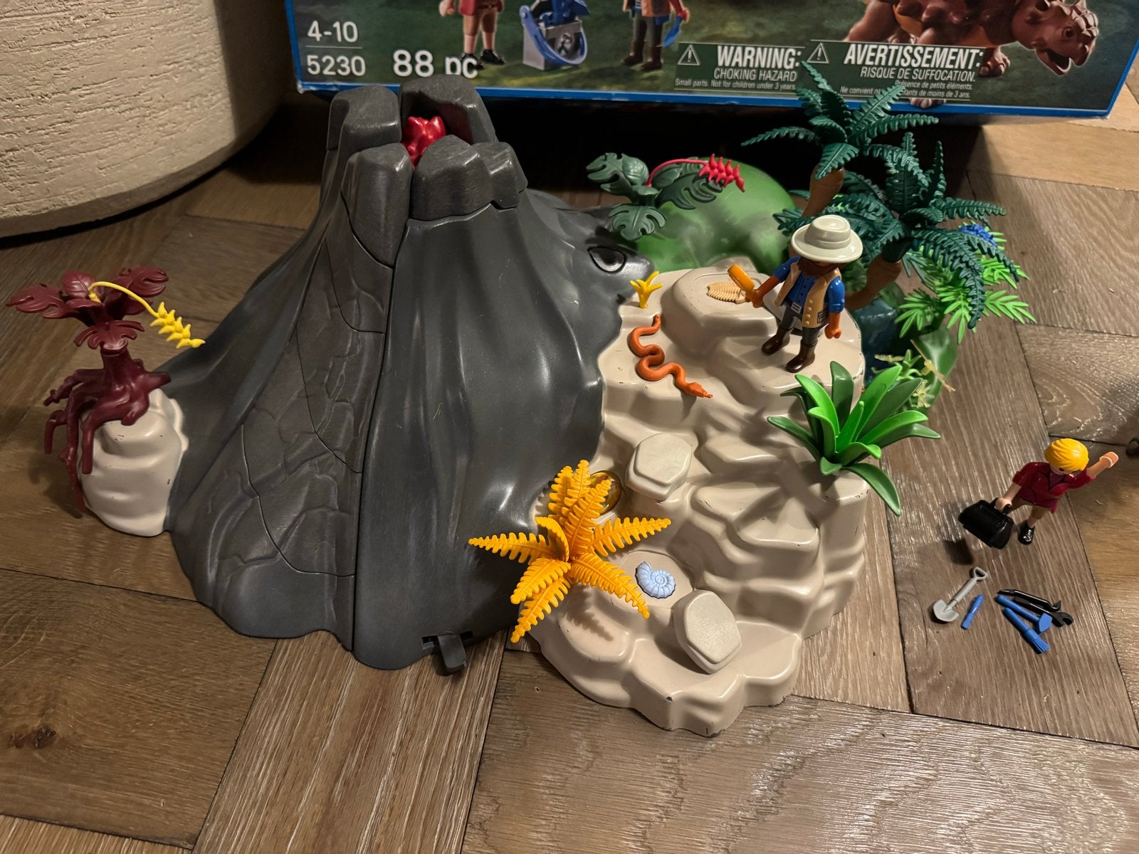 Playmobil Dinos Vulkaan met Dinosauriërs en Figuren, Kinderen en Baby's, Ophalen of Verzenden, Gebruikt, Jongen of Meisje