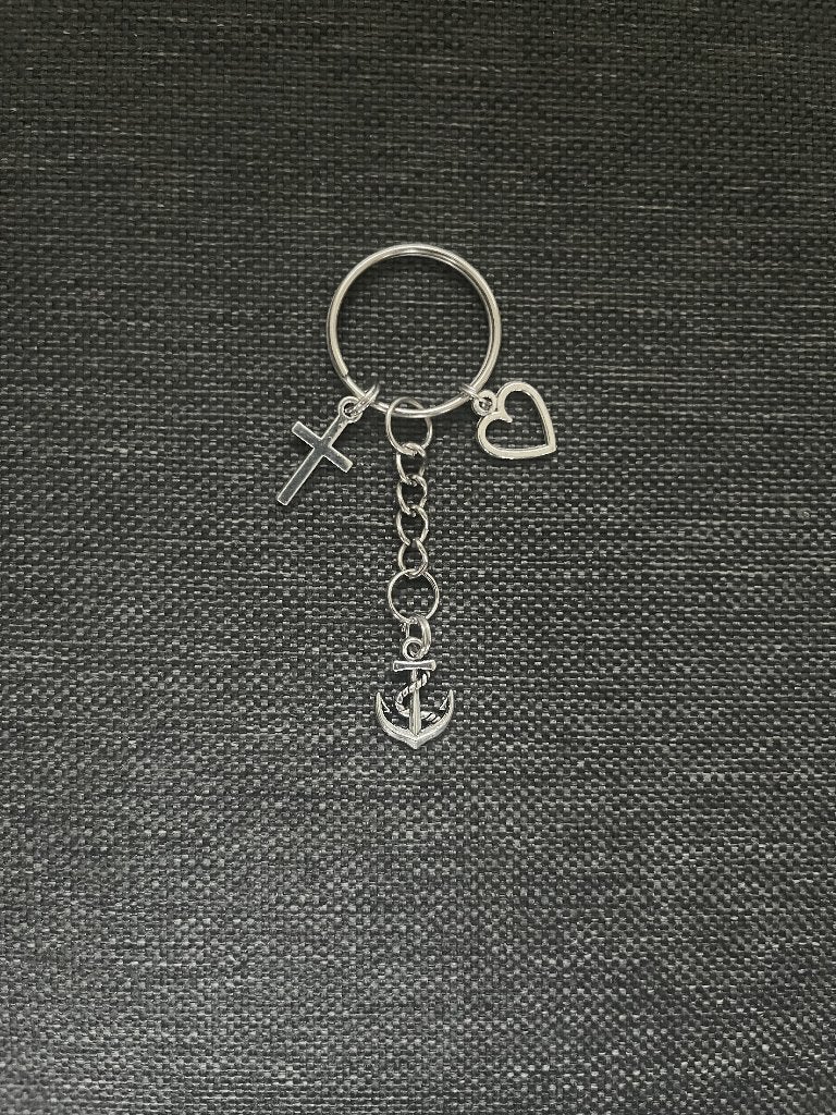 Sleutelhangers geloof Hoop en liefde hart, anker, kruis, Verzamelen, Ophalen of Verzenden, Nieuw, Overige typen