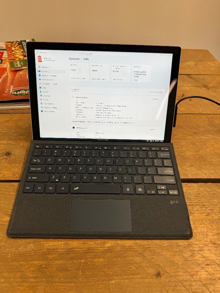 Microsoft Surface Pro 7, i5 118 GB, toetsenbord, pro 11, Ophalen, 13 inch of meer, Surface Pro 7, Zo goed als nieuw