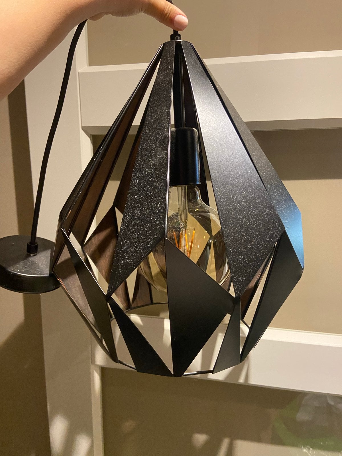 Hanglamp, Ophalen, Zo goed als nieuw, Metaal, E27 (groot)