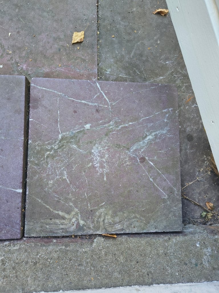 Marmeren Tuintegels, Tuin en Terras, Tegels en Klinkers, Ophalen, Gebruikt, Terrastegels, Natuursteen