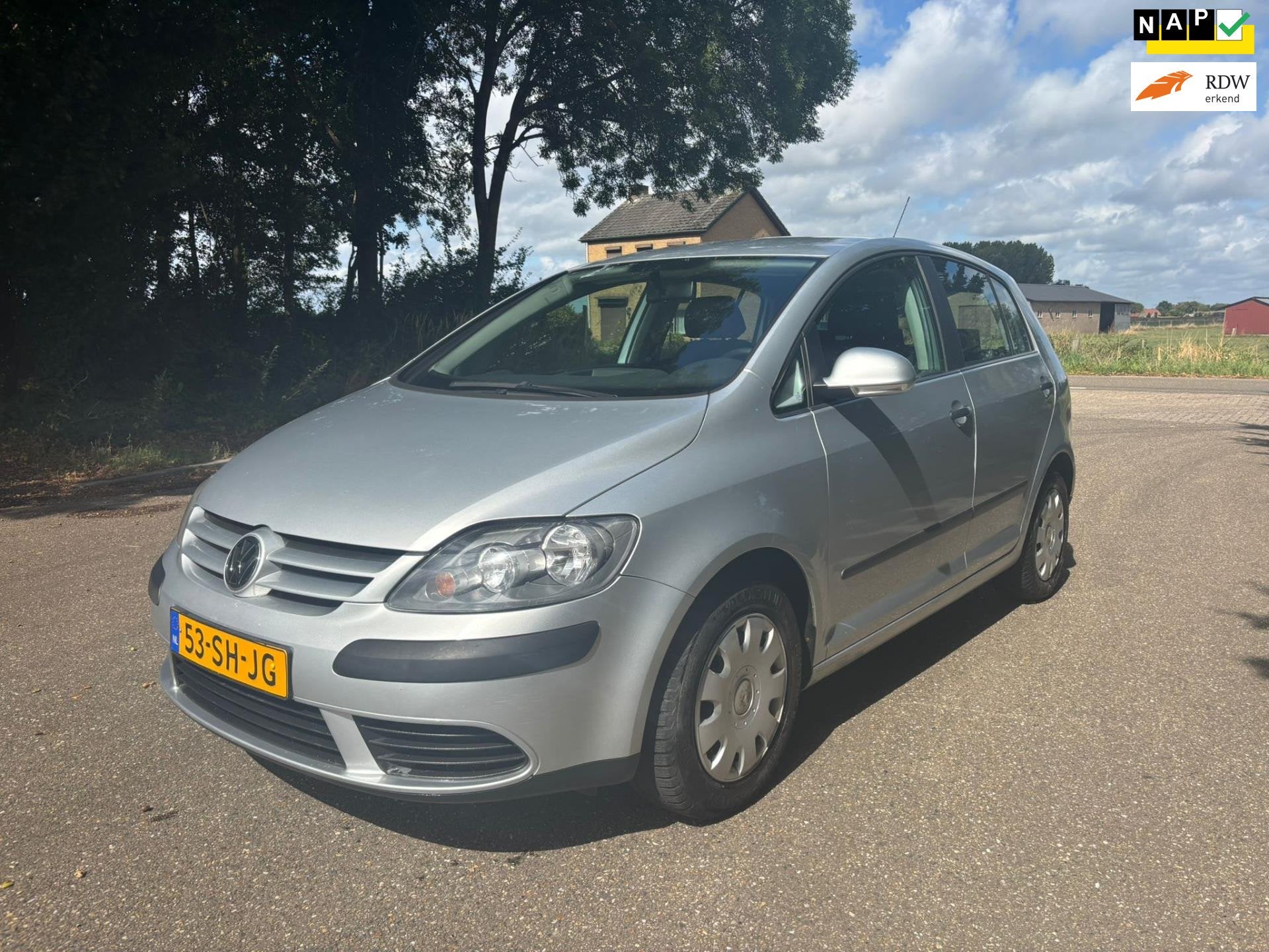 Volkswagen Golf Plus 1.6 FSI Turijn | Automaat | NAP! | APK, Elektrische ramen, Stof, Gebruikt, Zwart