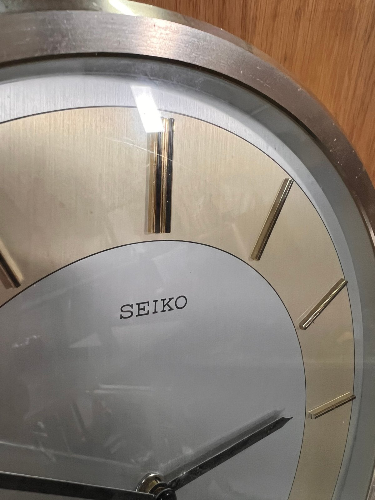 Vintage Seiko QA380G wandklok – Made in Japan, Huis en Inrichting, Wandklok, Zo goed als nieuw, D, Ophalen