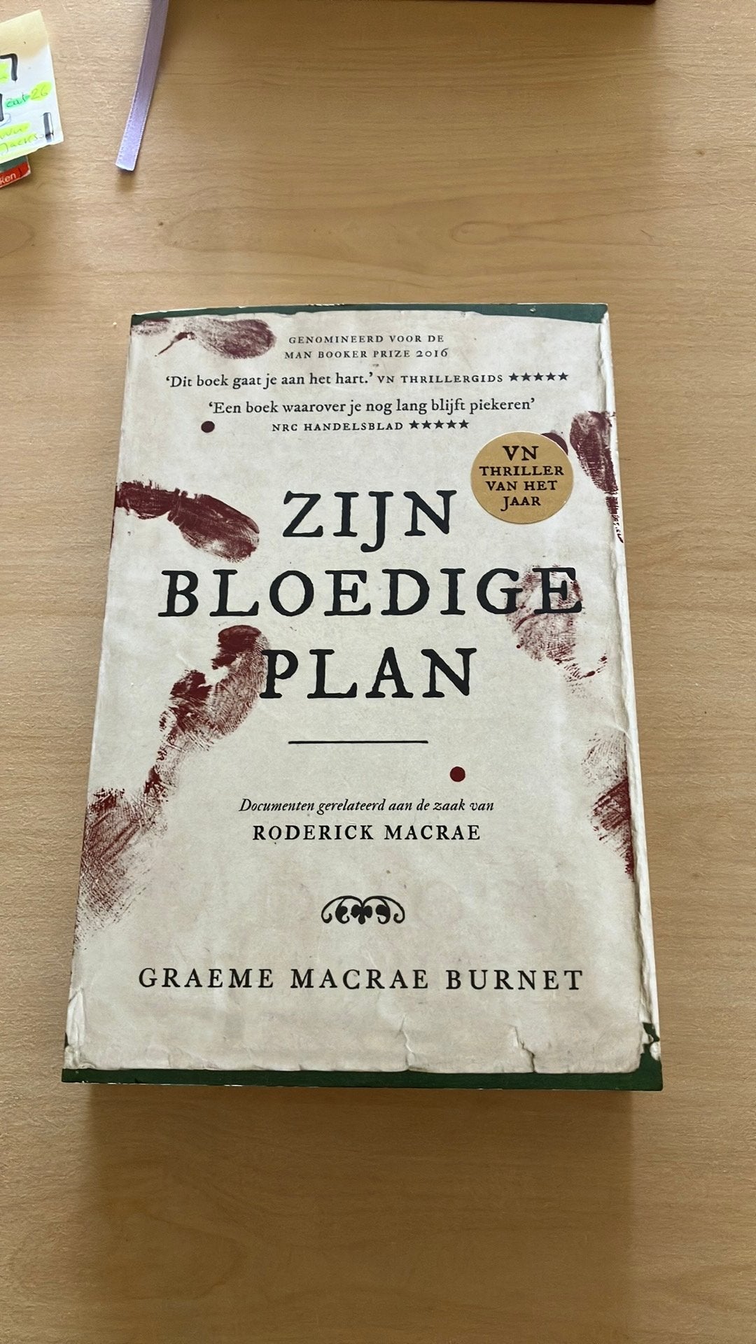 Graeme Macrae Burnet Zijn Bloedige Plan, Ophalen, Zo goed als nieuw