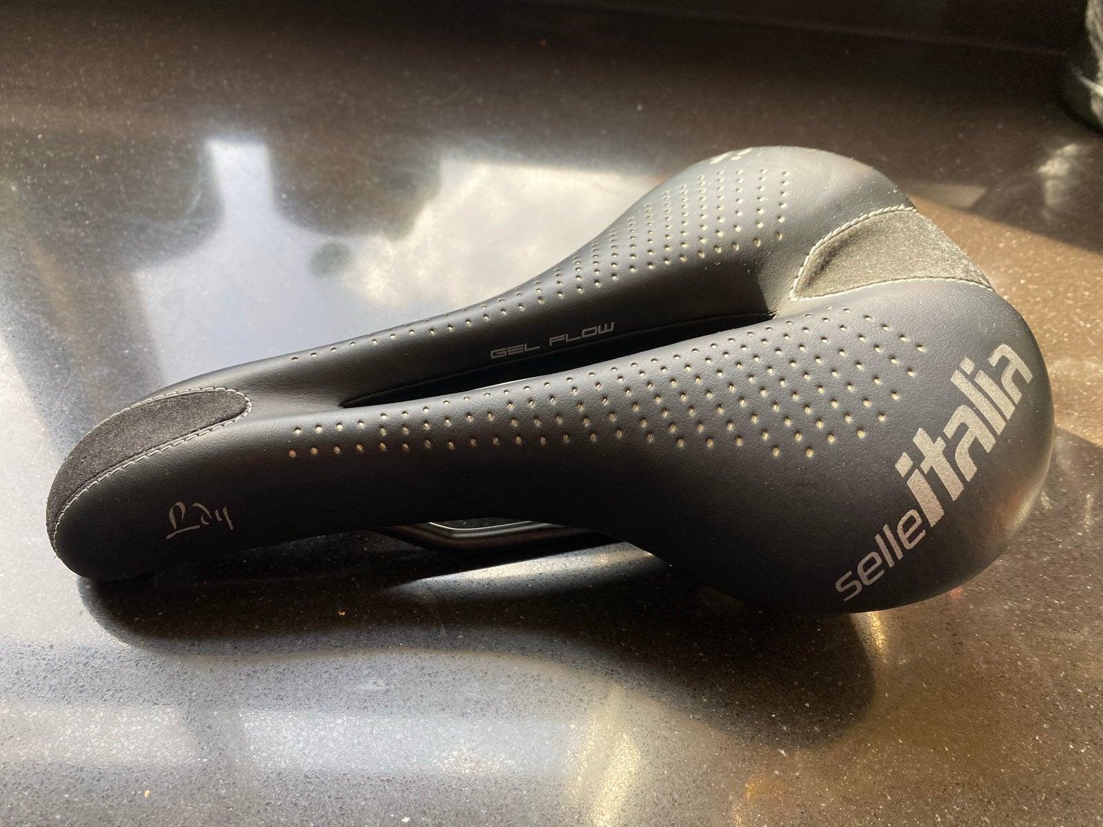 Selle Italia Lady Gel Flow zadel - Kort gebruikt, Fietsen en Brommers, Gebruikt, Kunststof, Ophalen of Verzenden, Zadel