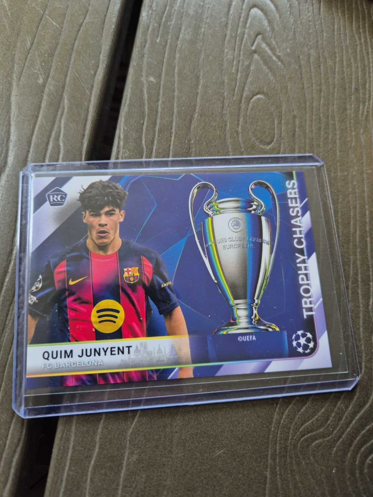 Quim Junyent FC Barcelona Topps UEFA Champions League Kaart, Ophalen of Verzenden