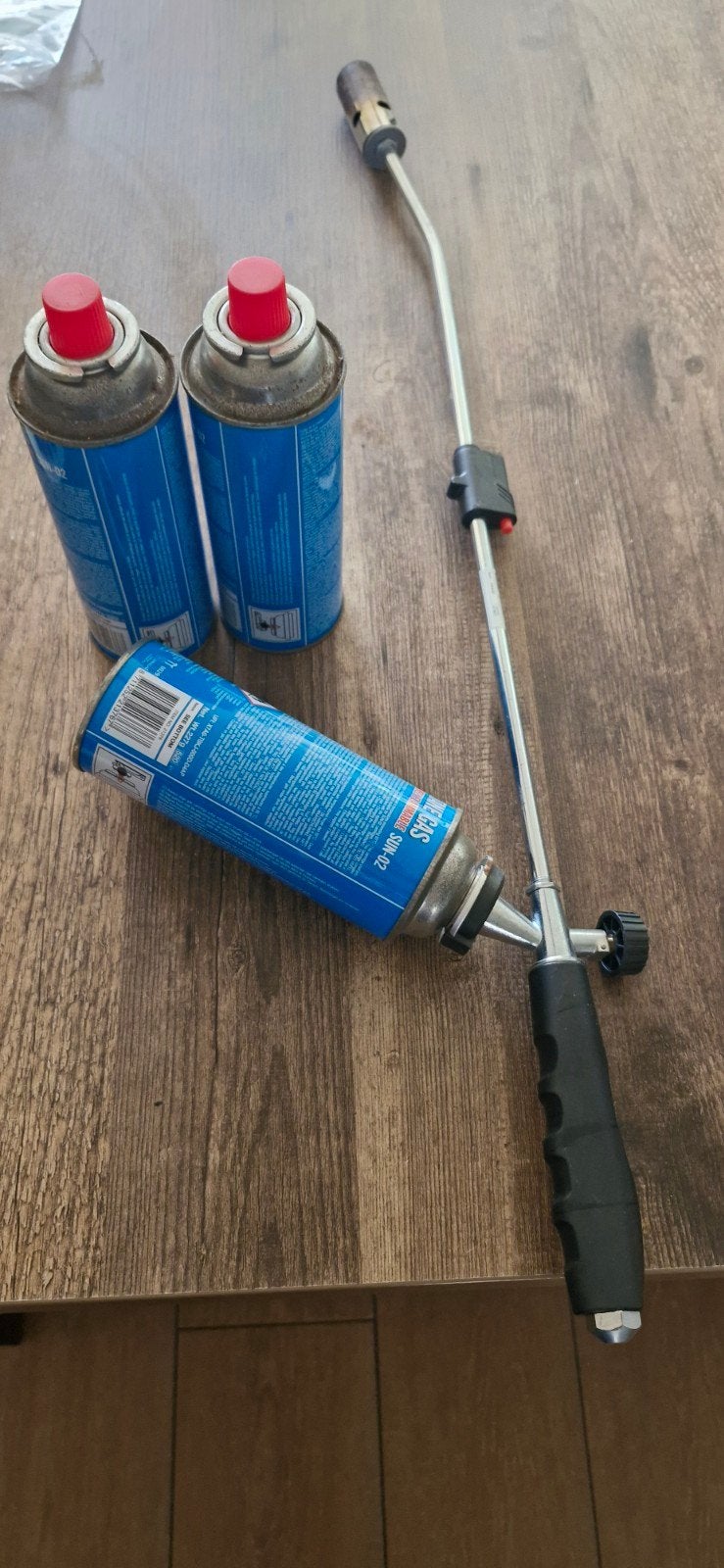 Onkruidbrander met gasbussen, Ophalen, Gebruikt, Onbekend