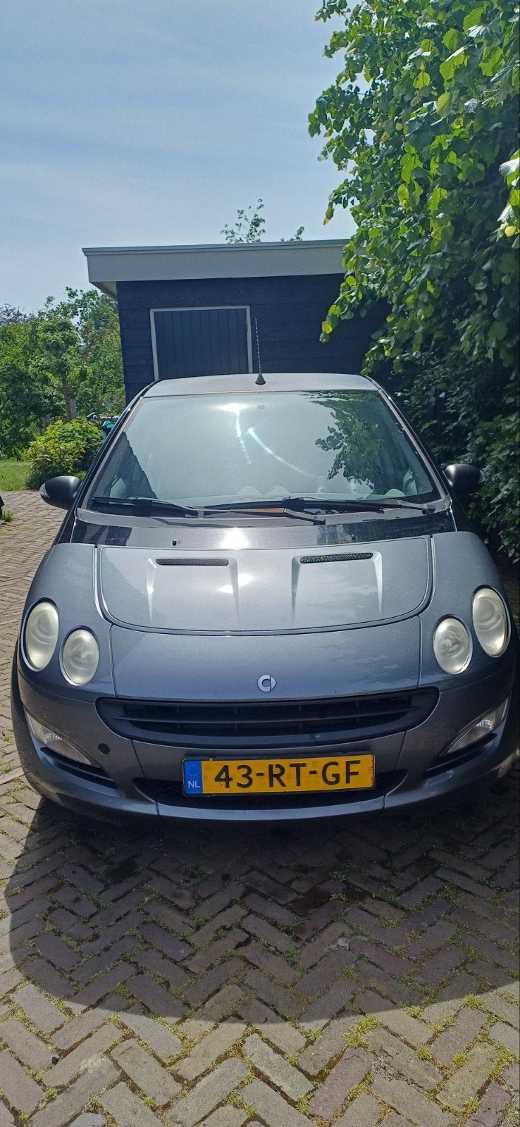 Smart ForFour 1.0 2005 Zwart, Auto's, Smart, Particulier, ForFour, Airbags, Centrale vergrendeling, Elektrische ramen, Metallic lak