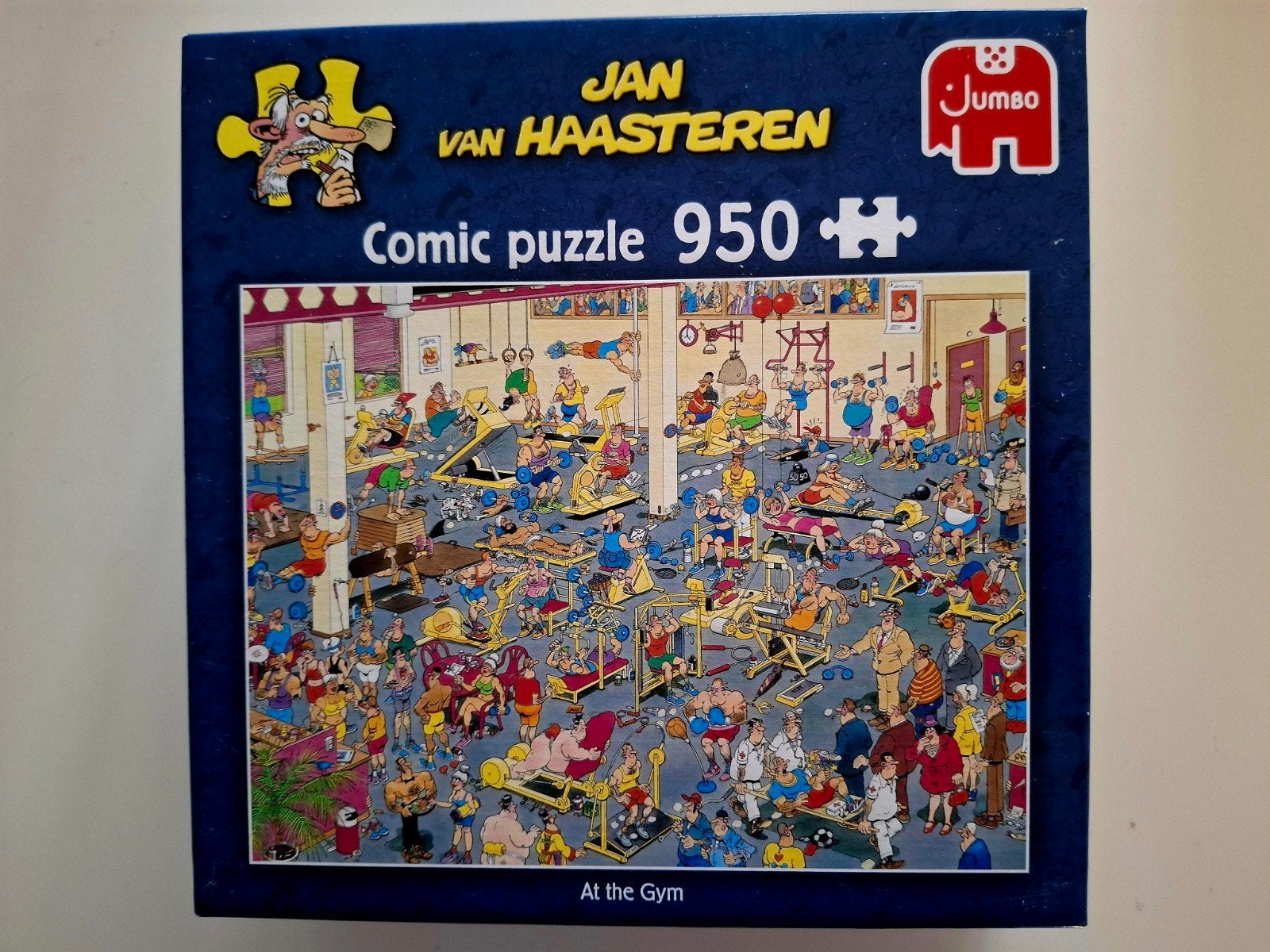 Nieuw Jan van Haasteren 'At the Gym' 950 stukjes + poster, Ophalen of Verzenden, 500 t/m 1500 stukjes, Zo goed als nieuw, Legpuzzel