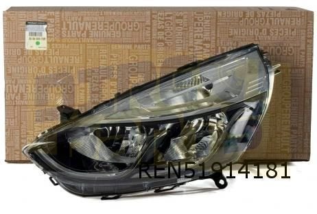 Renault Clio IV (9/16-10/19) Koplamp Links (chrome accent) (