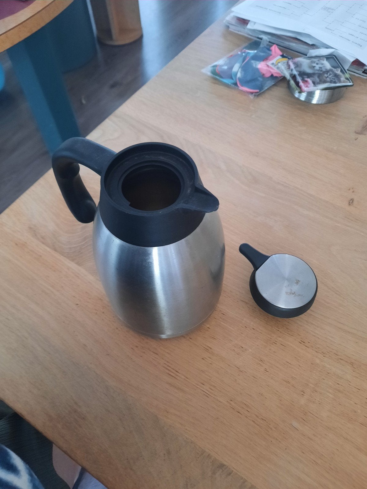 Te koop thermoskan, Overige typen, Ophalen of Verzenden, Zo goed als nieuw, Zwart