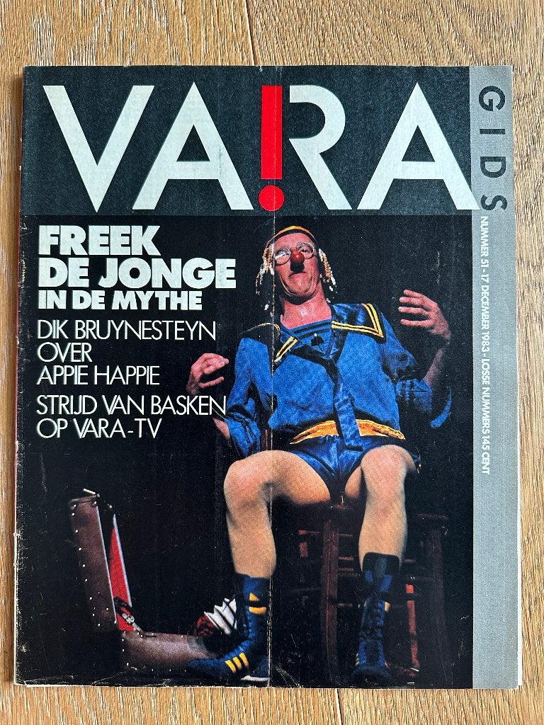 VARA Gids 17 dec 1983, met Freek de Jonge Nina Hagen, Boeken, Ophalen of Verzenden, Gelezen