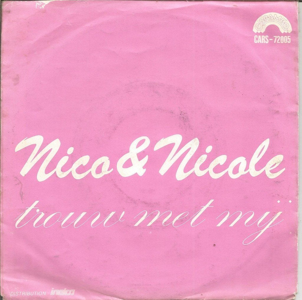 VERKOCHT Nico & Nicole ‎– Trouw Met Mij (1982), Cd's en Dvd's, Vinyl | Nederlandstalig, Gebruikt, Fotohoes, 7 inch, Ophalen of Verzenden
