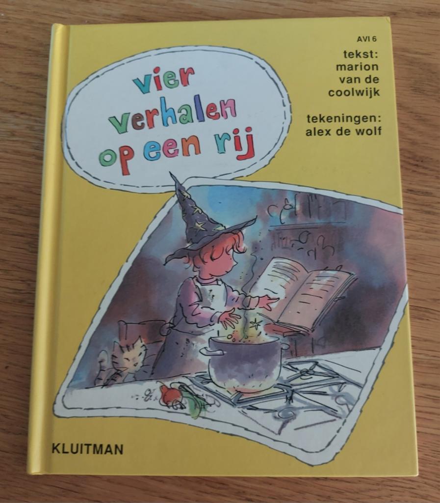 Vier Verhalen op een Rij - AVI 6 Leesboek, Boeken, Ophalen, Gelezen, Marion van de Coolwijk, Fictie algemeen