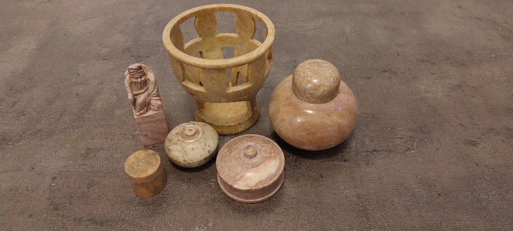 Setje 'Marmer', Antiek en Kunst, Ophalen of Verzenden