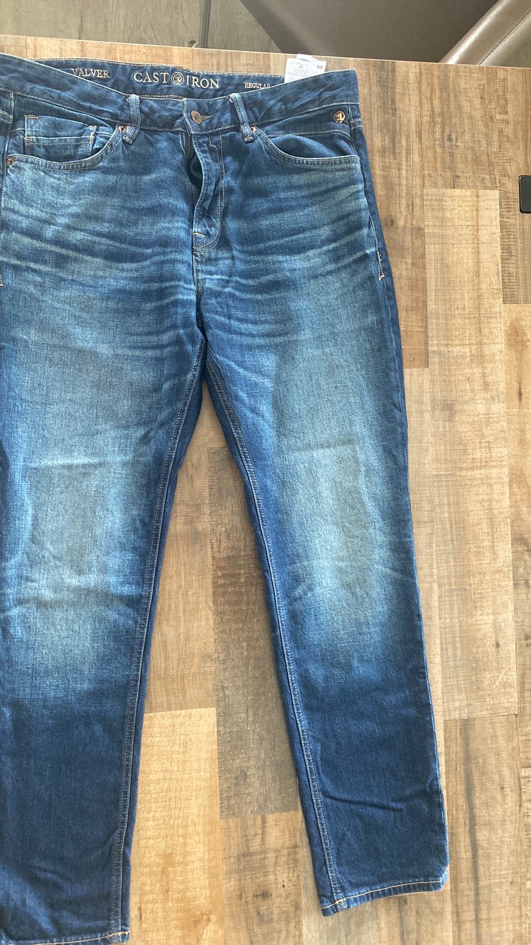 Cast Iron jeans, Ophalen of Verzenden, Zo goed als nieuw, Blauw, W33 - W34 (confectie 48/50)