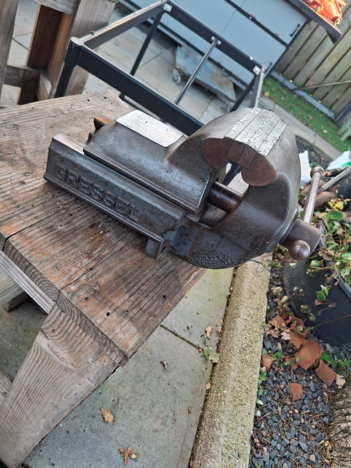 Gressel Bankschroef 125mm!!!, Ophalen, Gebruikt, Bankschroef, Overige merken