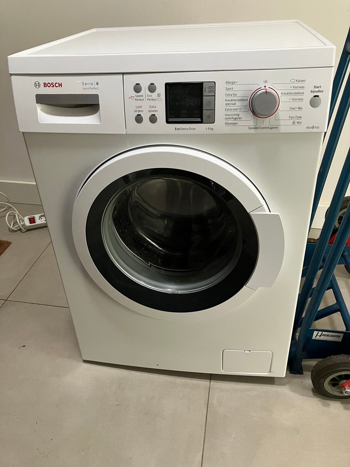 Bosch Serie 6 VarioPerfect Wasmachine WAQ28446NL, Witgoed en Apparatuur, Wasmachines, Ophalen, 1200 tot 1600 toeren, Gebruikt