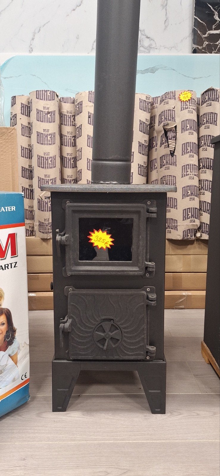 Compacte houtkachel - klein, praktisch
en sfeervo., Ophalen of Verzenden, Nieuw
